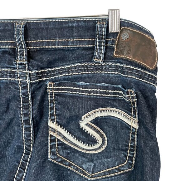 Jeans Plus Size W30, Women's Silver Jeans, Dark Wash - Picture 10 of 10